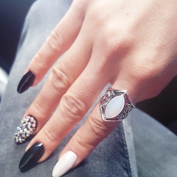 NEW!💙💎OPALITE! BEAUTIFUL! BOHEMIAN! 6.5 RING💎💙 - Picture 5 of 8